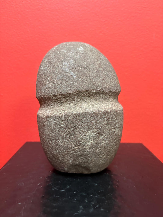 6 inch high authentic antique indigenous first nations Pacific Northwest Coast stone  plummet tool  from Vancouver Island collection