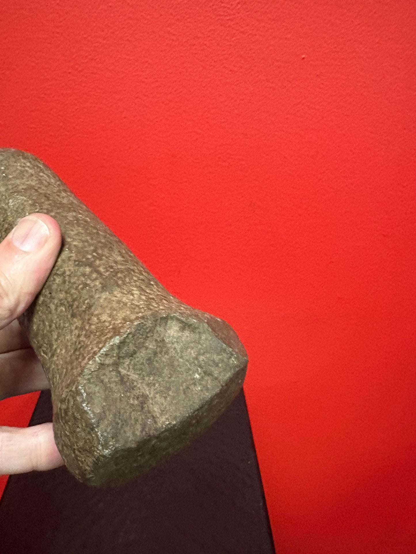 7 inch high authentic antique indigenous first nations Pacific Northwest Coast stone  plummet tool  from Vancouver Island collection