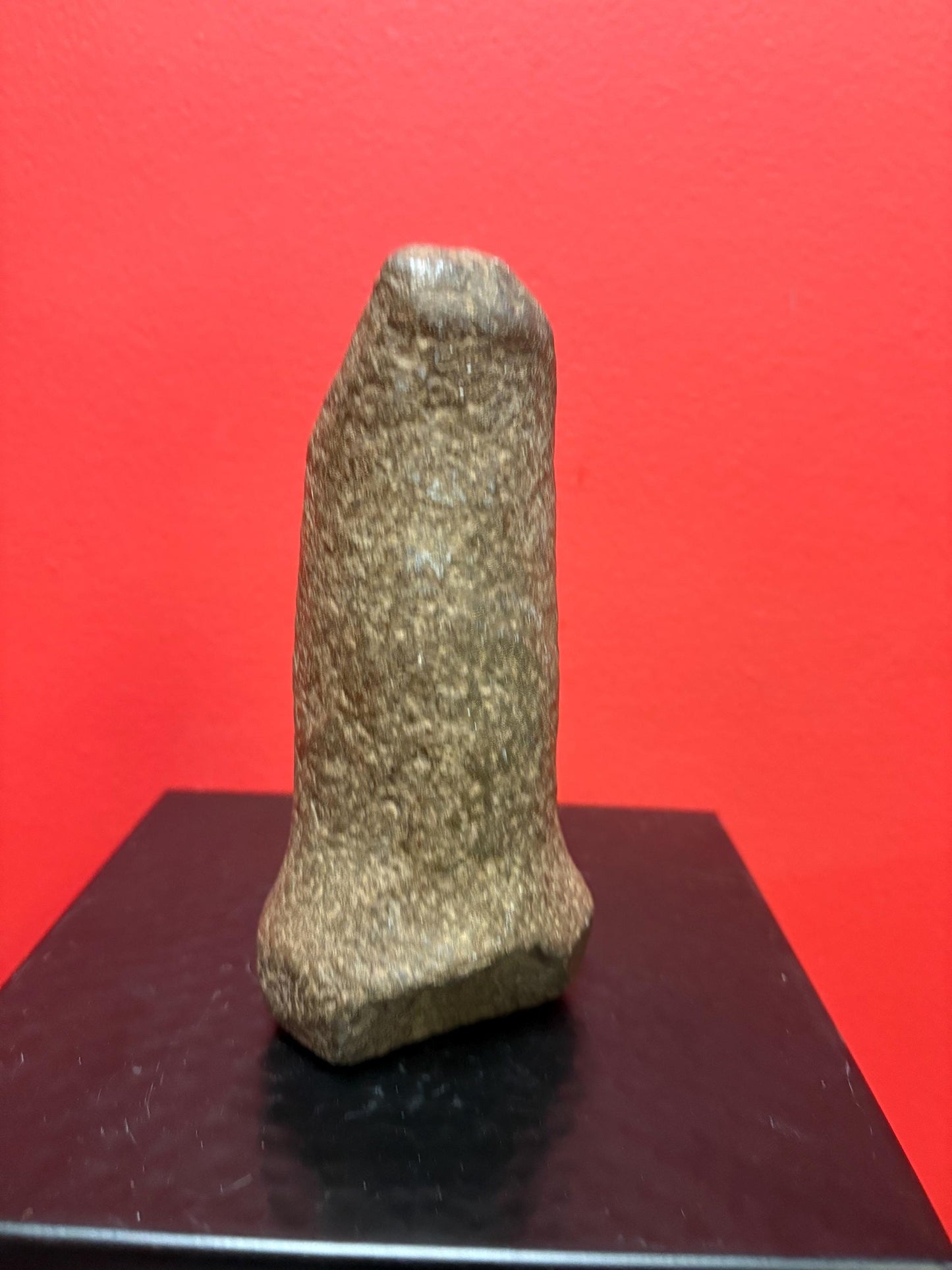 7 inch high authentic antique indigenous first nations Pacific Northwest Coast stone  plummet tool  from Vancouver Island collection