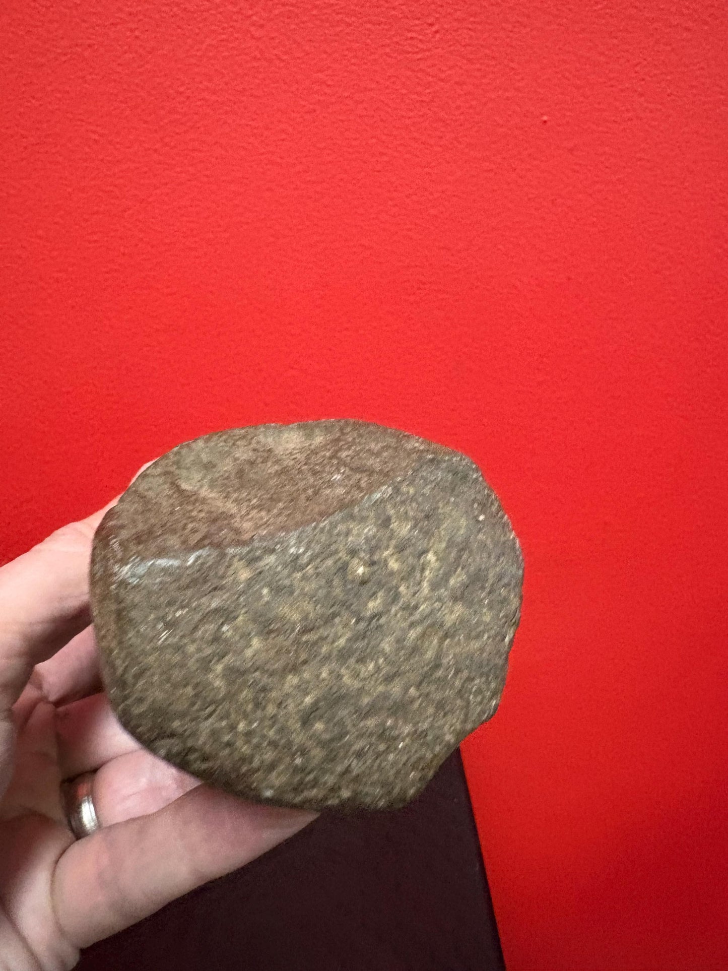 7 inch high authentic antique indigenous first nations Pacific Northwest Coast stone  plummet tool  from Vancouver Island collection