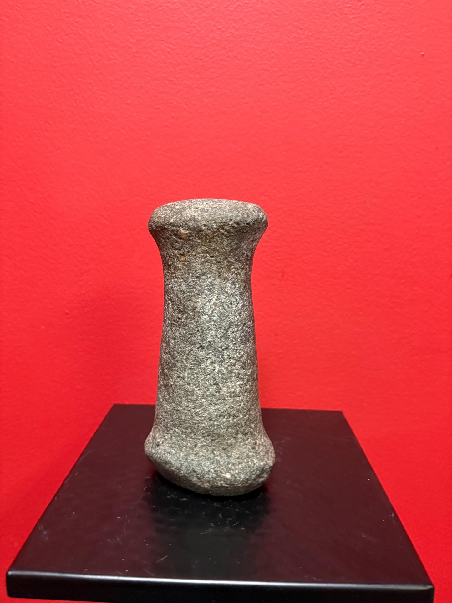 7 inch high authentic antique indigenous first nations Pacific Northwest Coast stone  plummet tool  from Vancouver Island collection