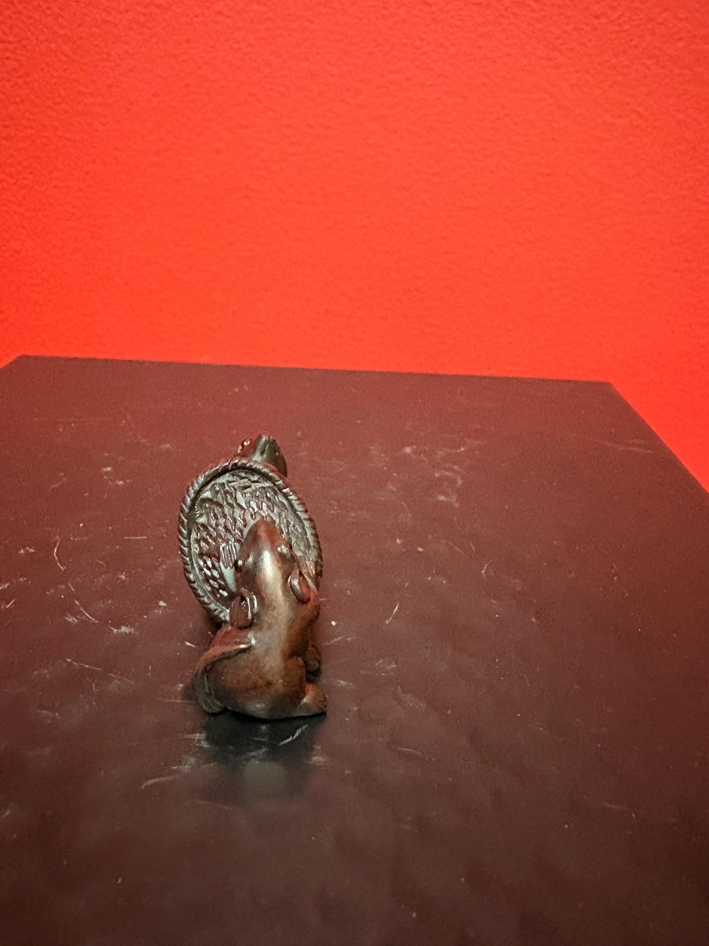 Absolutely fabulous 2 inch antique authentic Boxwood netsuke of rabbits in basket  Unbelievable detail  wow