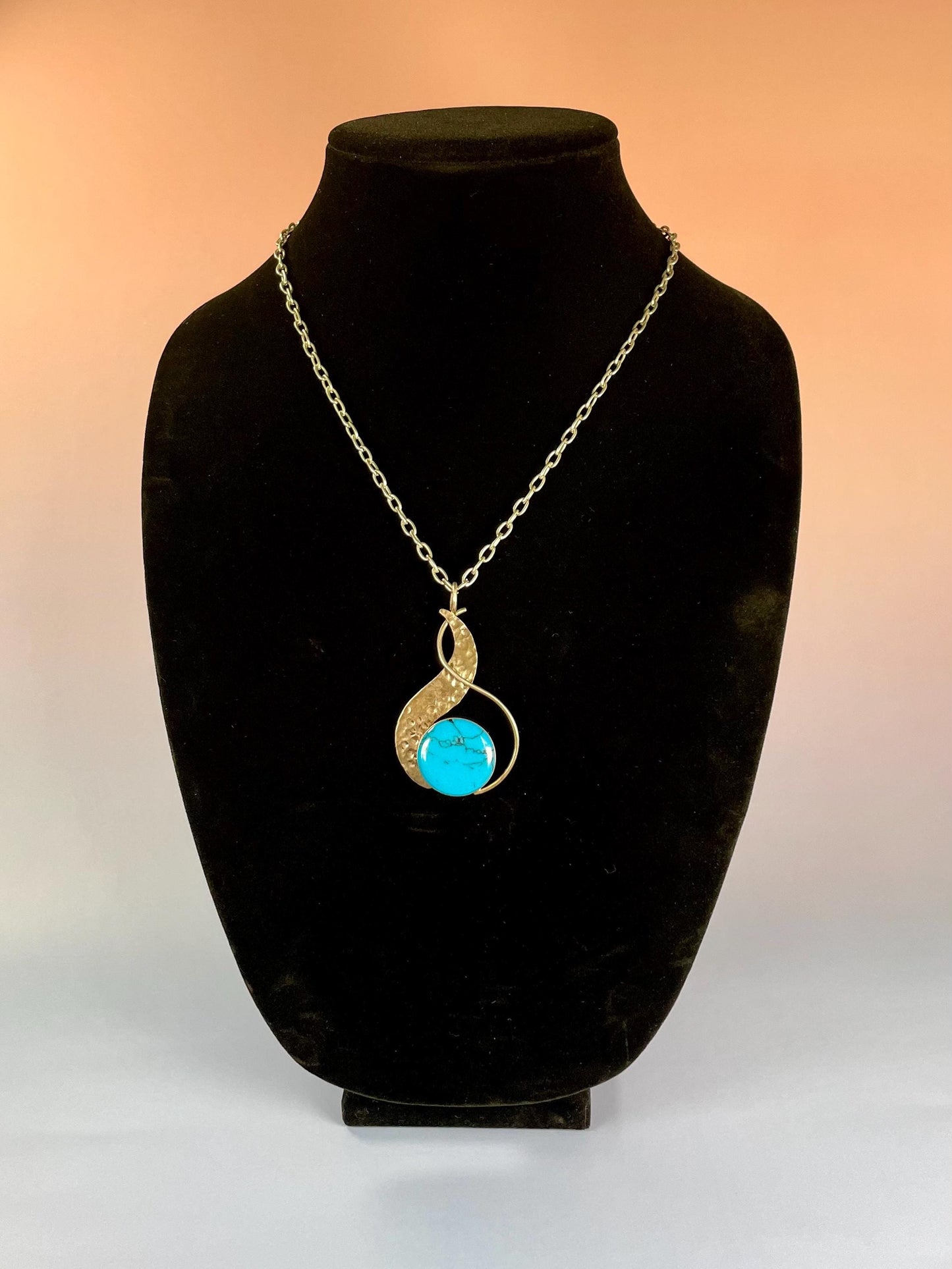 Sterling silver and turquoise Mexican Necklace