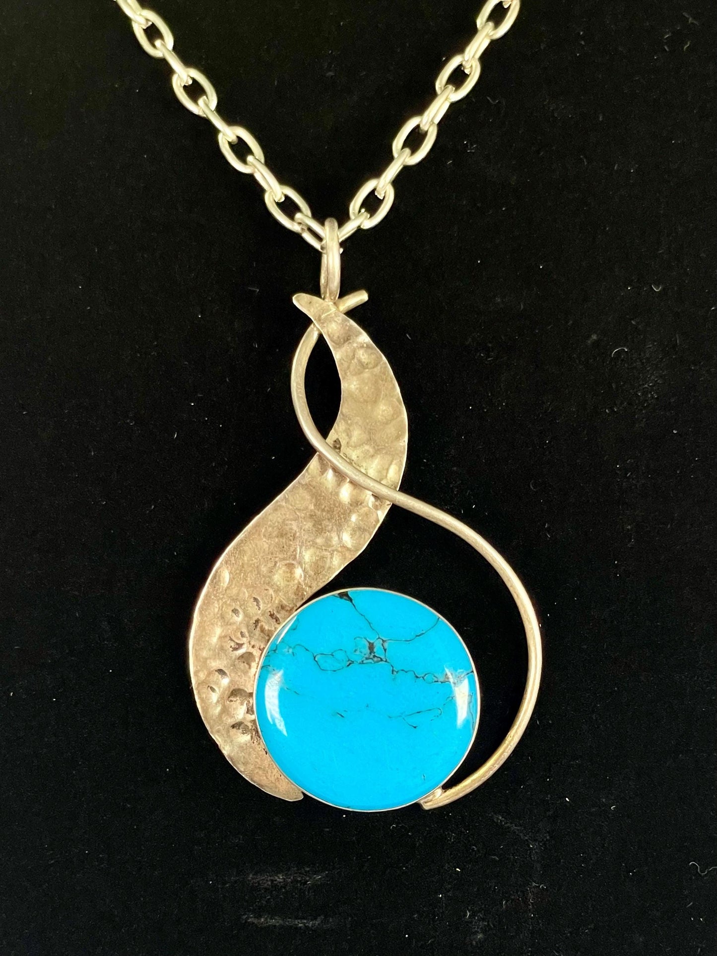 Sterling silver and turquoise Mexican Necklace