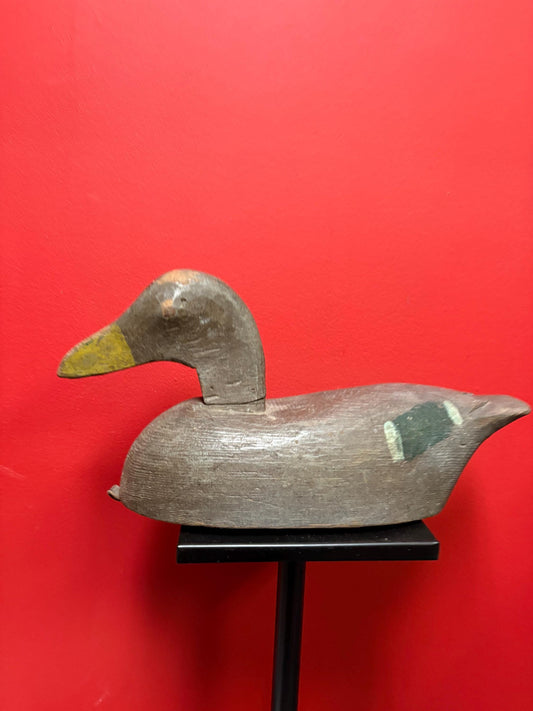 Stunning antique Canadian duck decoy   15 x 8 high  great patina  wonderful example
