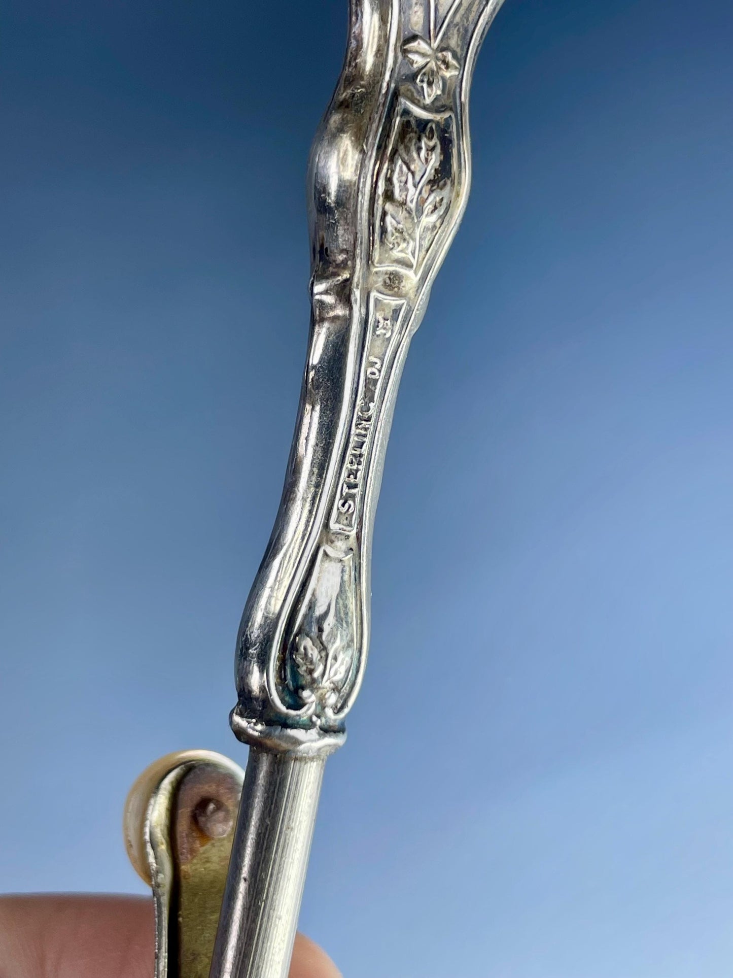 English Sterling Silver Glove Stretchers