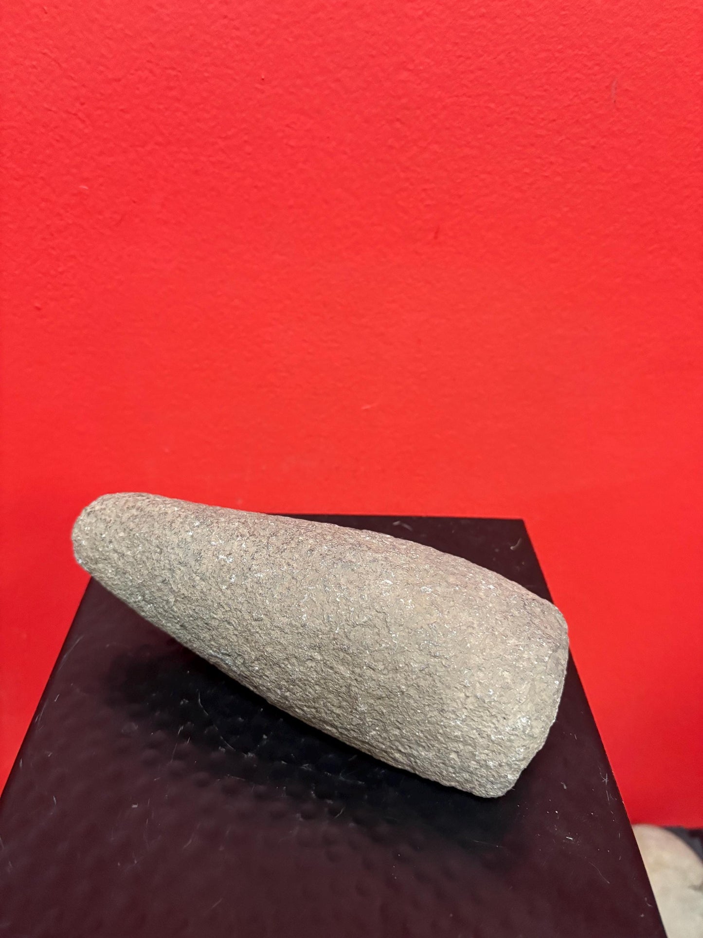 7 inch high authentic antique indigenous first nations Pacific Northwest Coast stone  plummet tool  from Vancouver Island collection