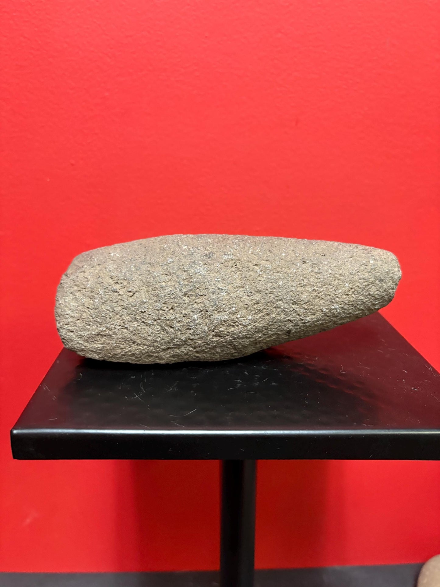 7 inch high authentic antique indigenous first nations Pacific Northwest Coast stone  plummet tool  from Vancouver Island collection