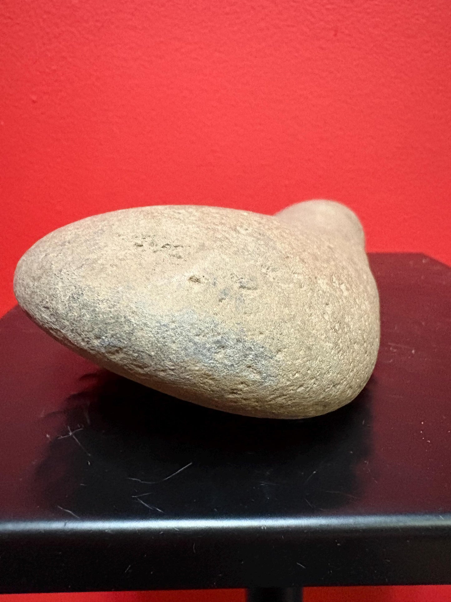 7 inch high authentic antique indigenous first nations Pacific Northwest Coast stone  plummet tool  from Vancouver Island collection