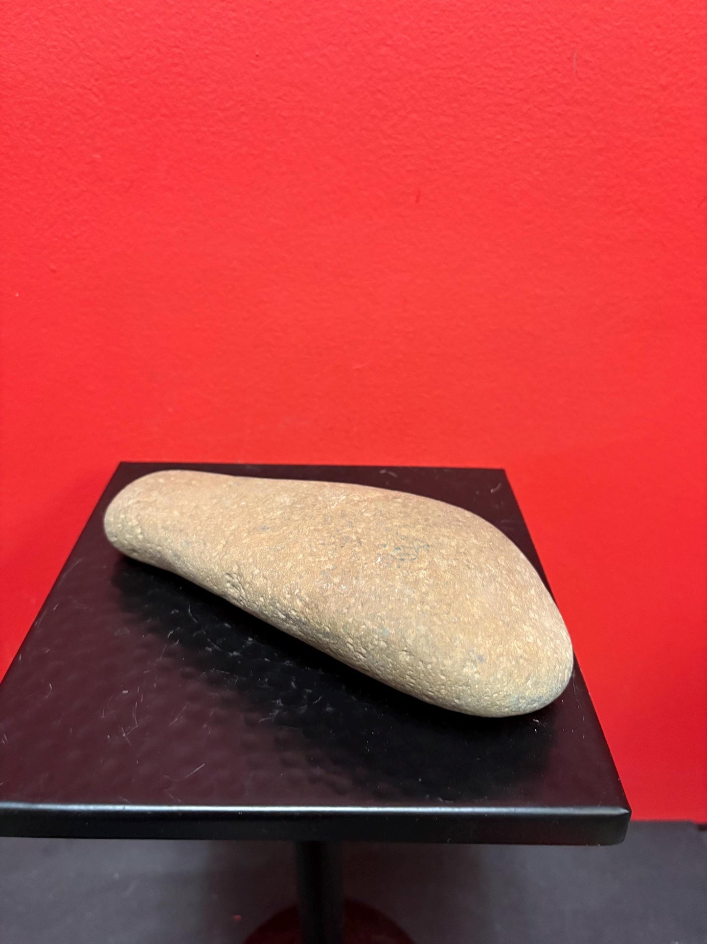 7 inch high authentic antique indigenous first nations Pacific Northwest Coast stone  plummet tool  from Vancouver Island collection