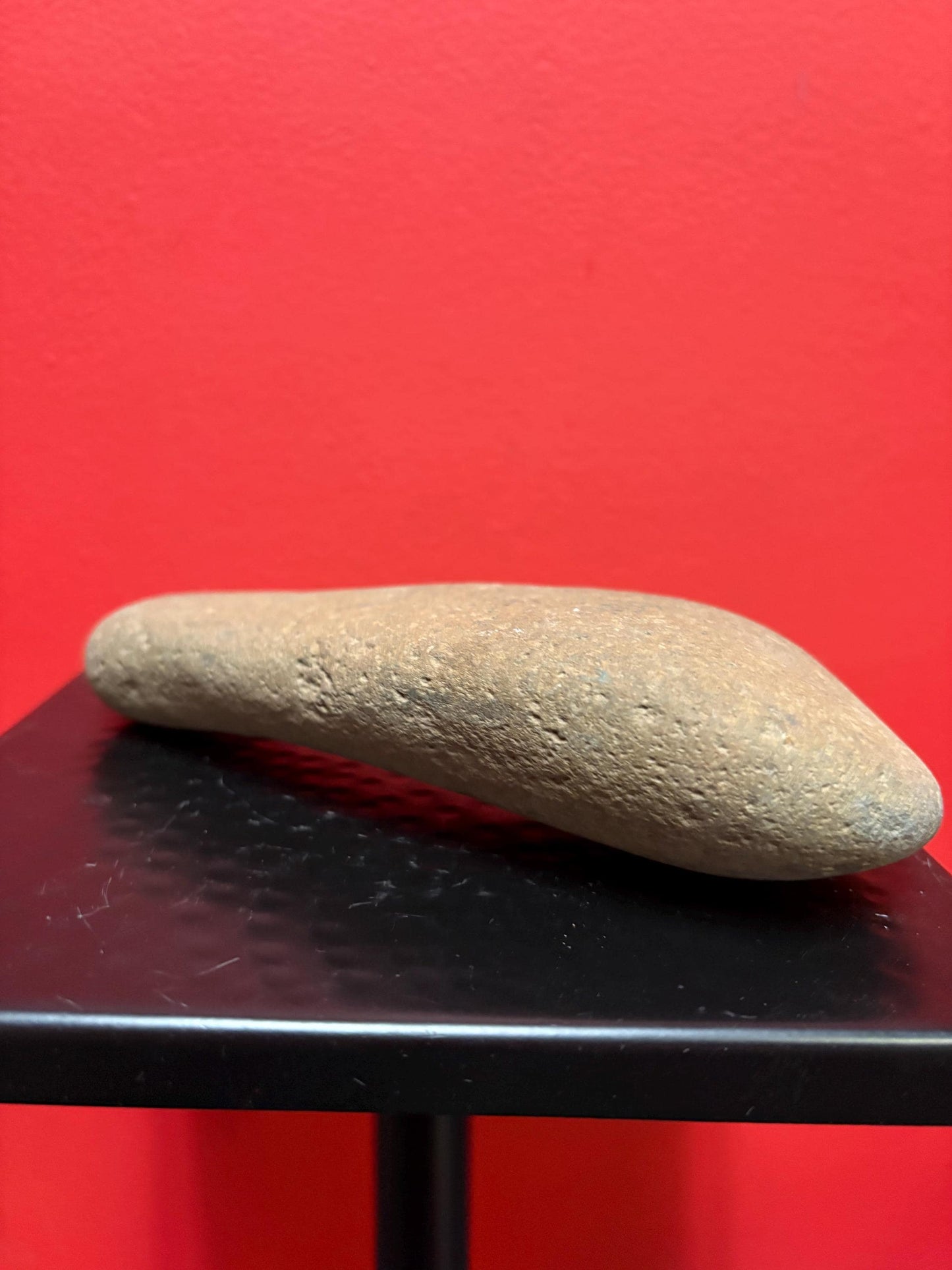 7 inch high authentic antique indigenous first nations Pacific Northwest Coast stone  plummet tool  from Vancouver Island collection