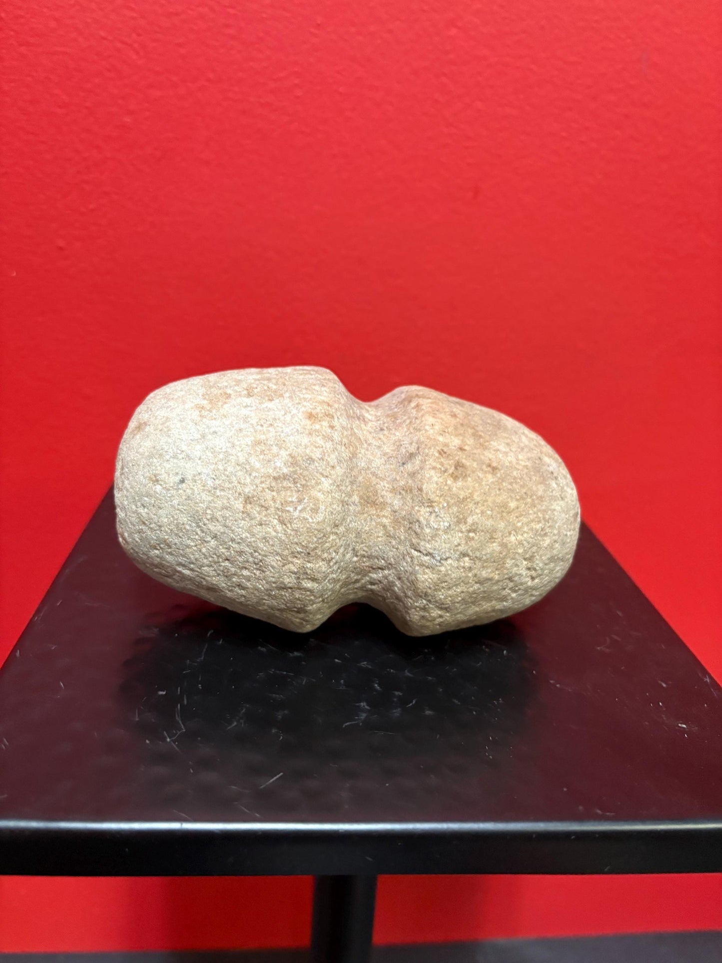 5 inch high authentic antique indigenous first nations Pacific Northwest Coast stone  plummet tool  from Vancouver Island collection