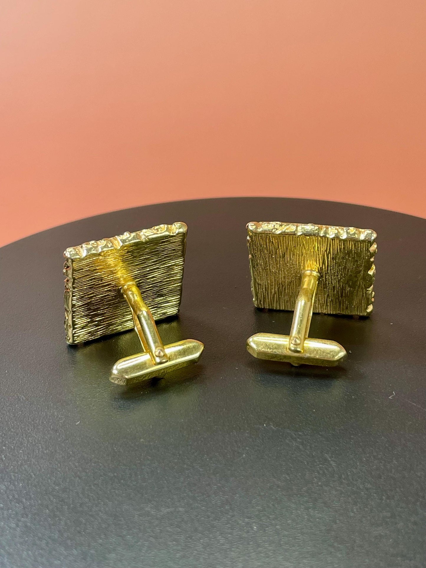 Vintage Goldtone Cameo cufflinks  perfect gift -