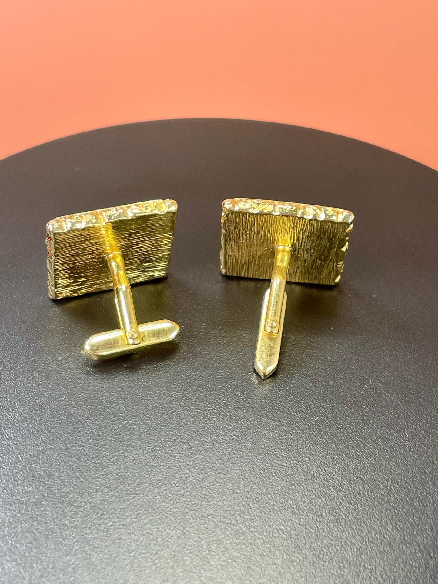 Vintage Goldtone Cameo cufflinks  perfect gift -