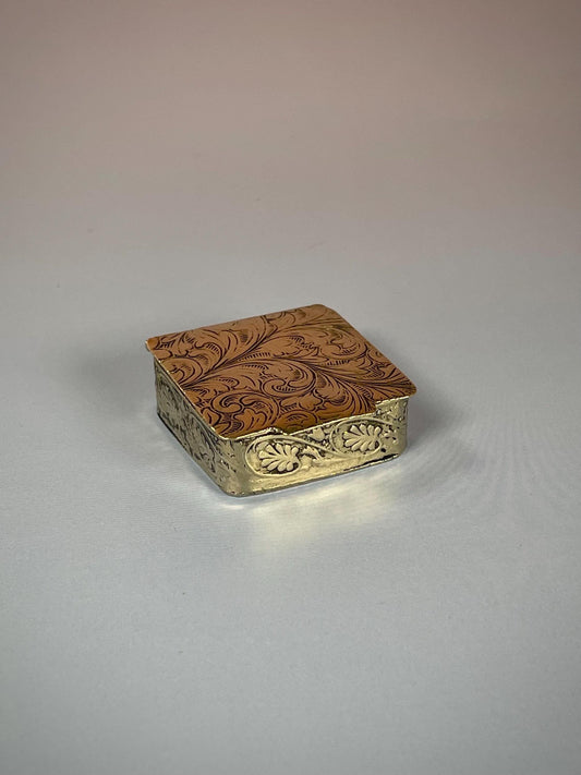 Antique Italian untested Silver box  1.25 inches  good value