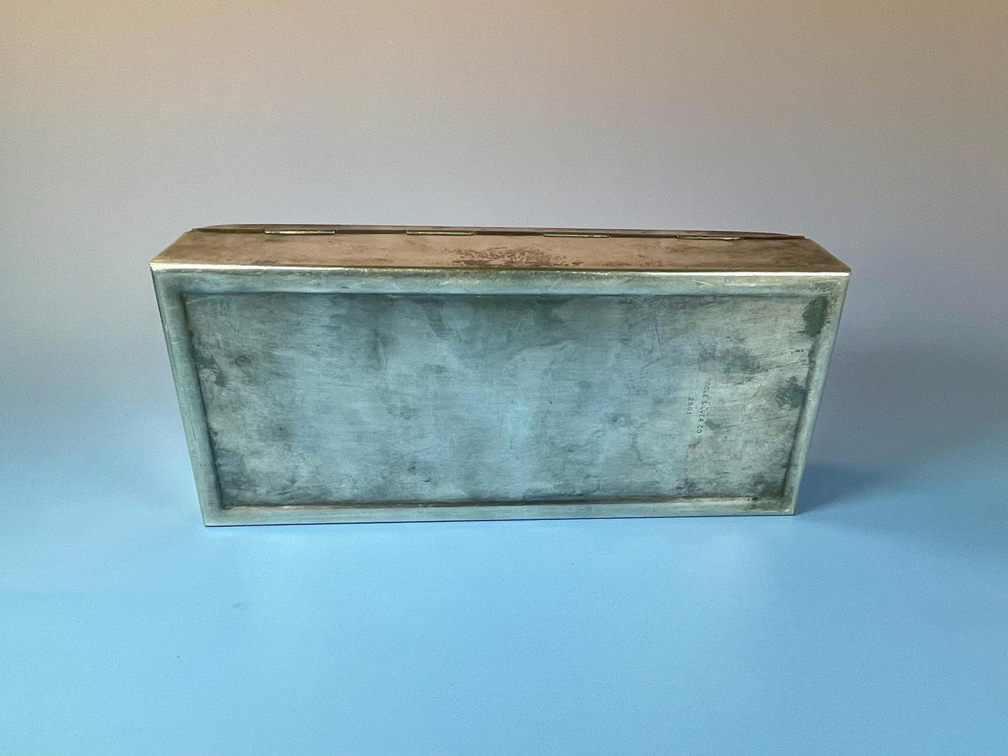 Cool Vintage Silver Plated Box  Engraved  1967  American military piece
