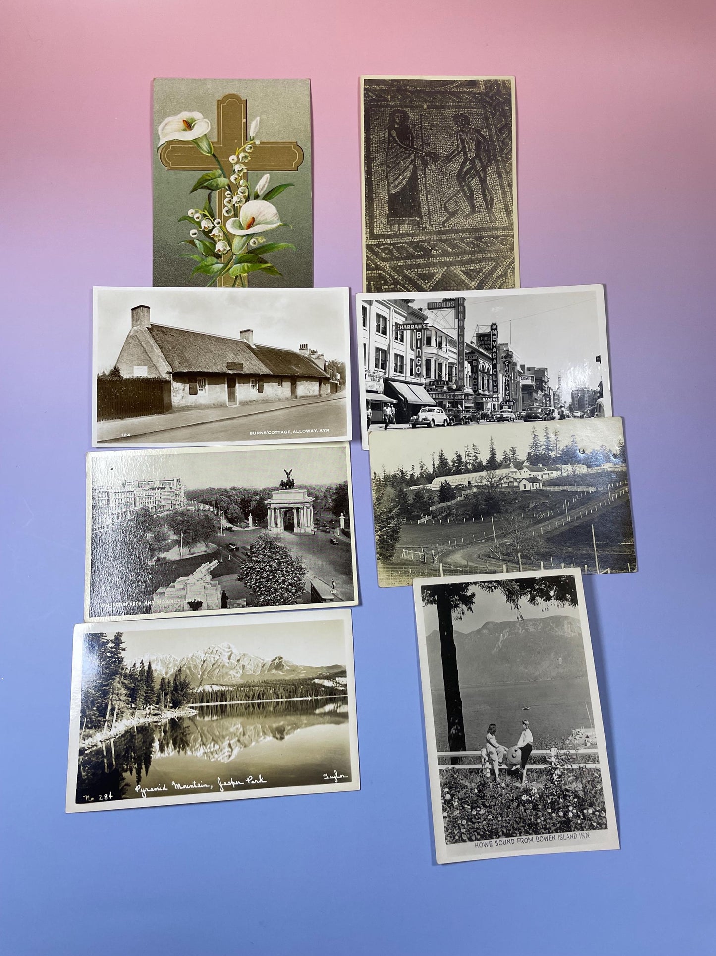 Lot of 8 Antique Postcards  Historic, Artistic and Scenic Views