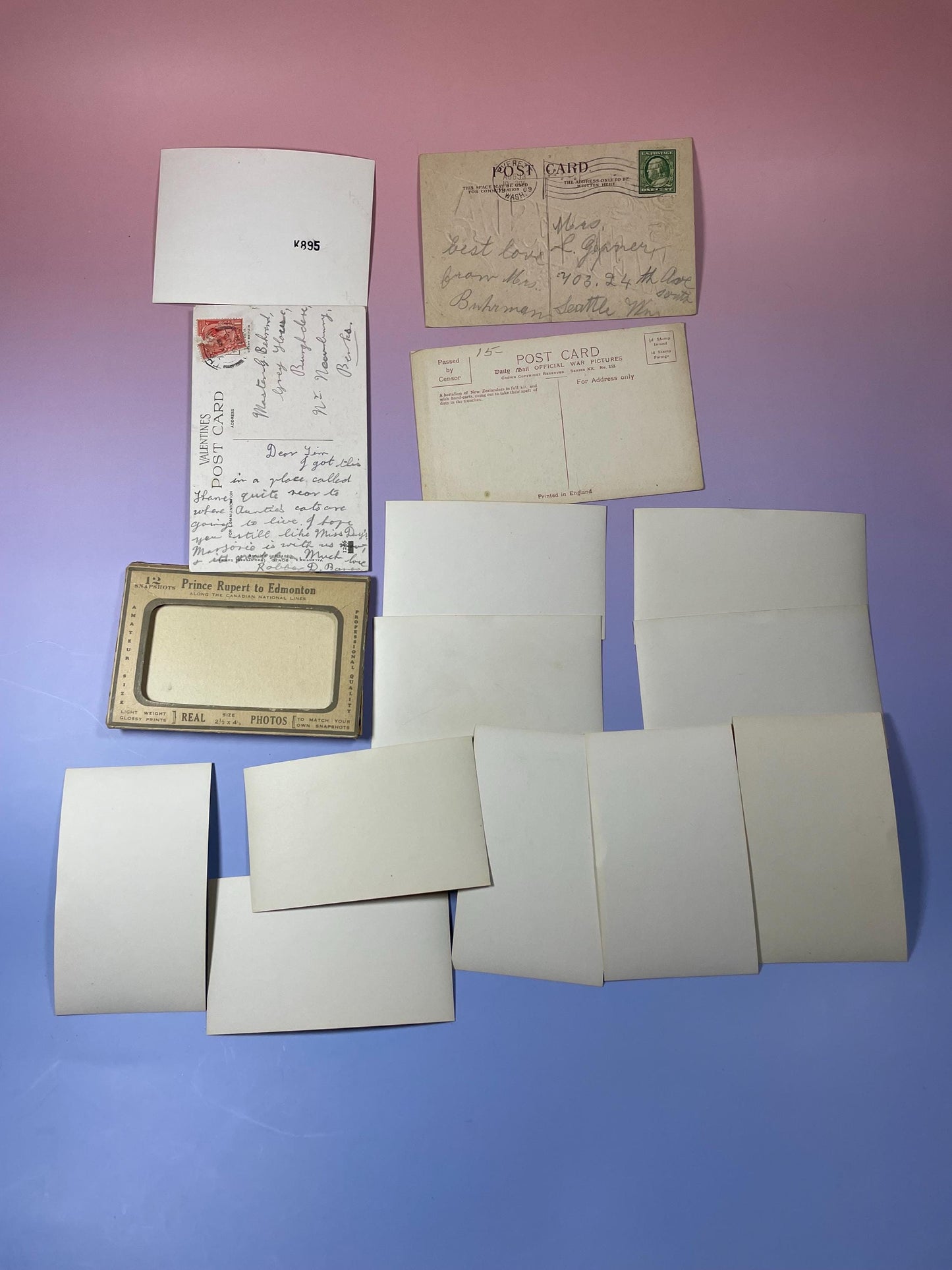Lot of Antique Postcards and Photographs  Historic, Artistic and Scenic Views
