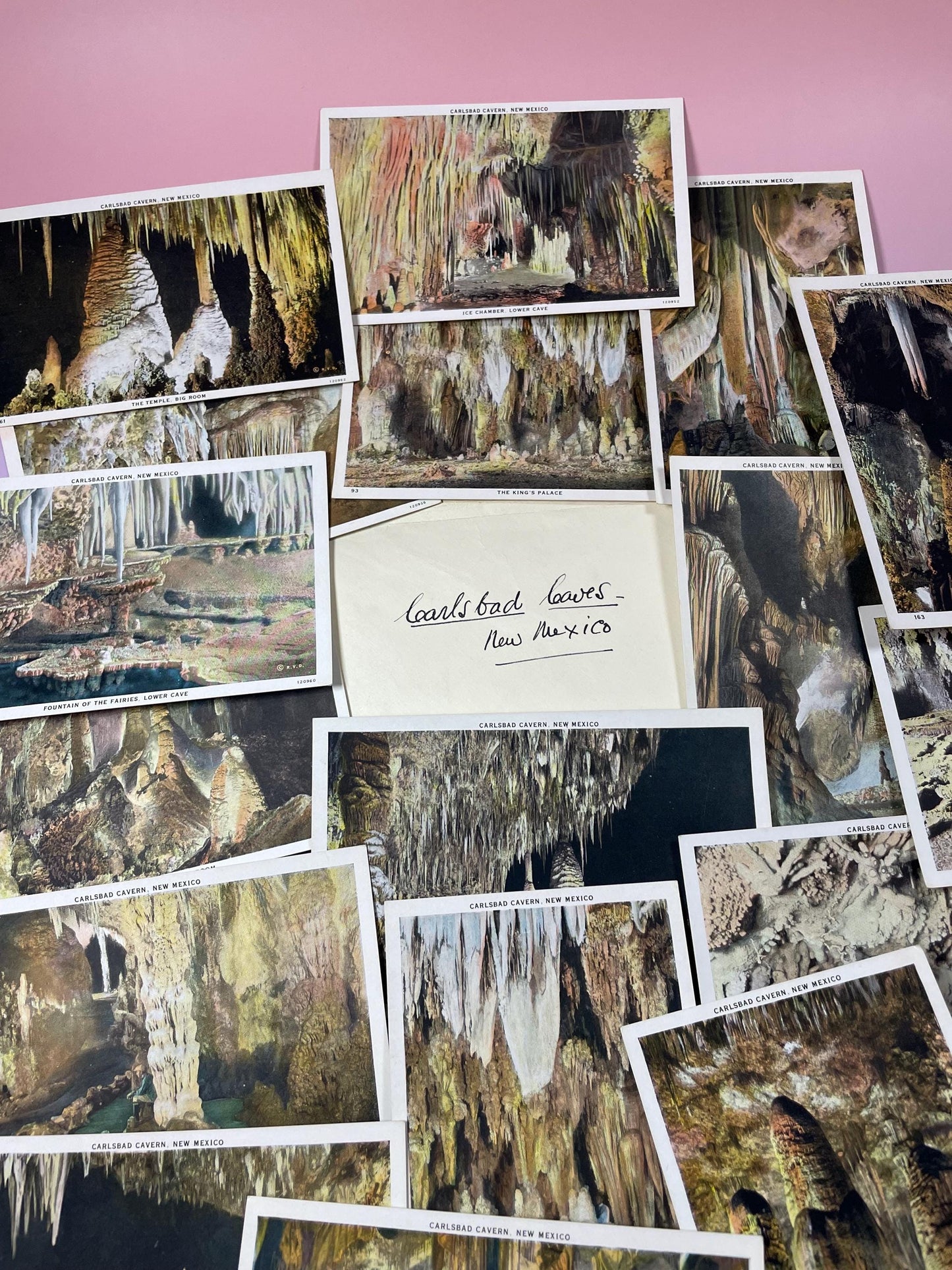 Lot of 18 Antique Postcards  Historic & Scenic Views of Carlsbad Caves in New Mexico