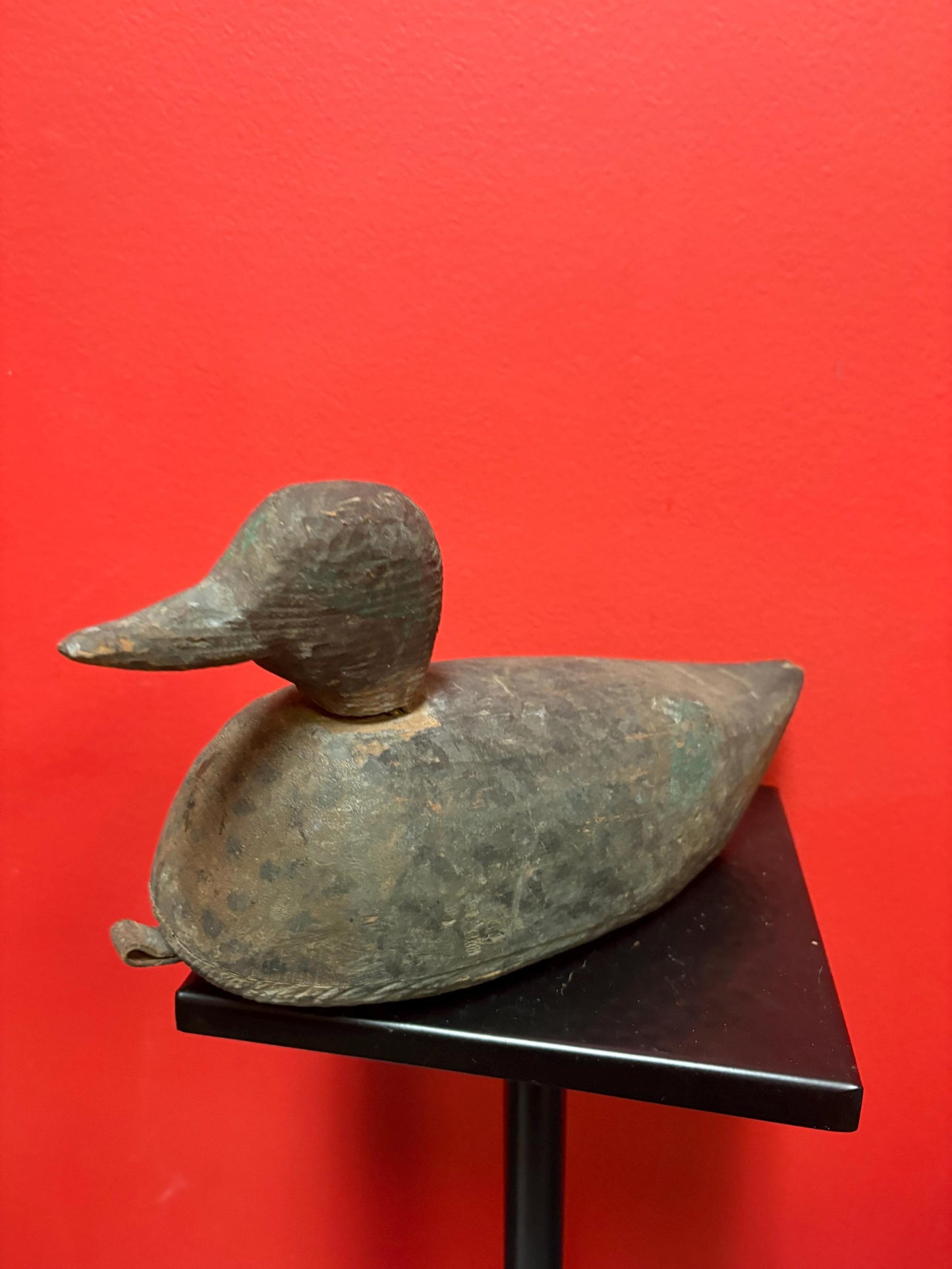 Beautiful primitive Canadian duck decoy 11 x 6 high in antique condition  wonderful example  duck decoy