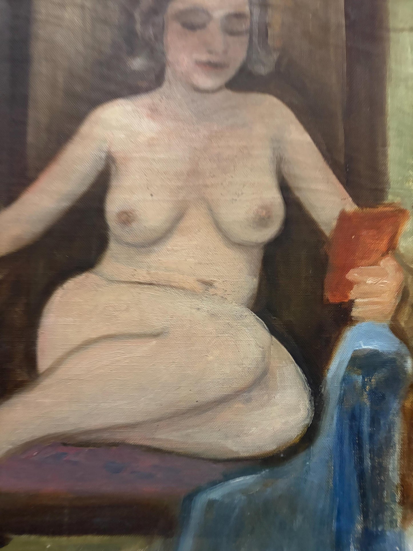 Absolutely beautiful 19th century 16 x 20 inch  oil painting on wood panel attributed to F Whale   wonderful detail in antique condition -