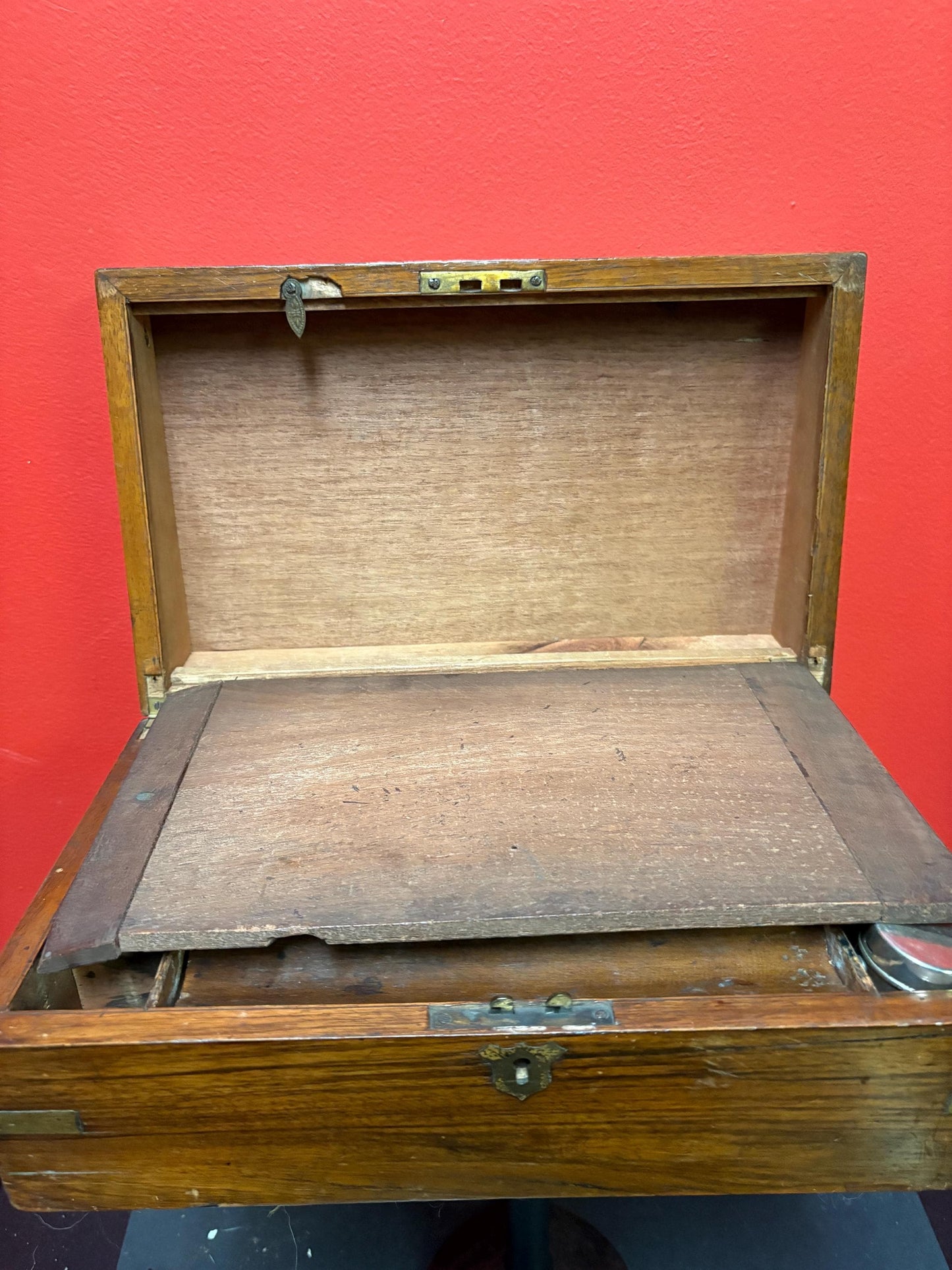 English antique 14 x 8 x 5.5 laptop desk not perfect so see photos and very very very good price  nice example