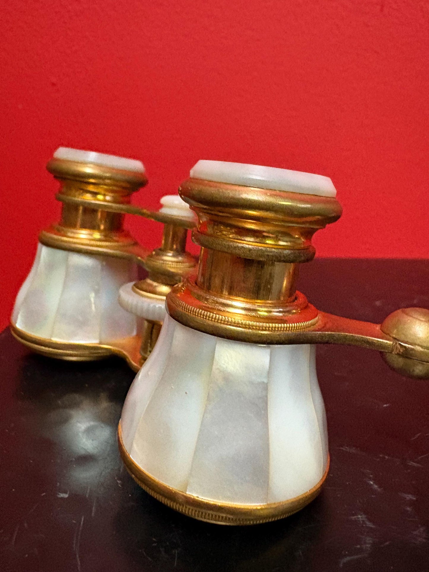 Stunning BIRKS Vancouver, antique mother of Pearl opera  glasses with tiny damage  great price  4 x 6 long