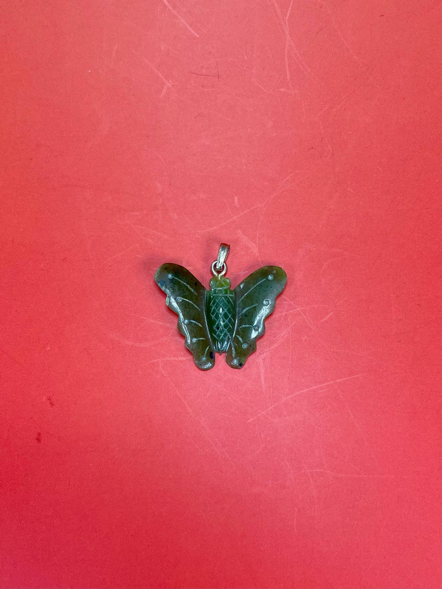 Lovely Jade Butterfly Pendant
