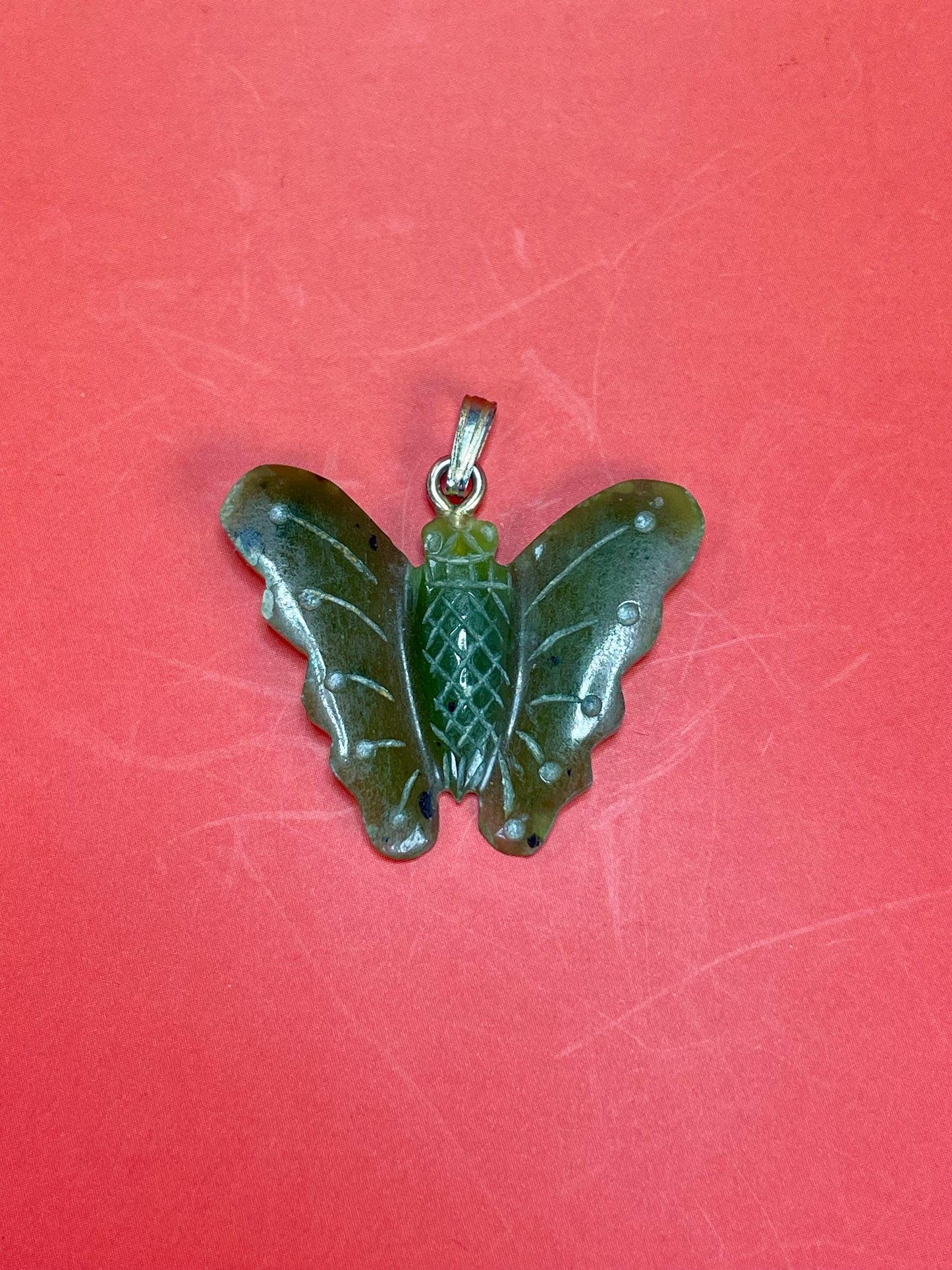 Lovely Jade Butterfly Pendant