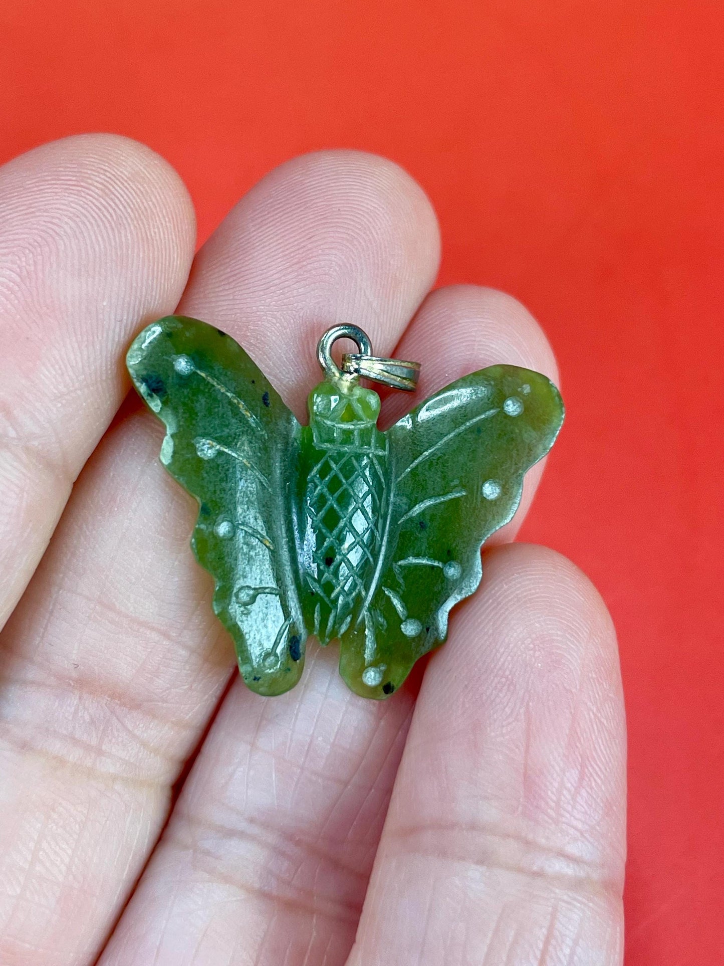 Lovely Jade Butterfly Pendant