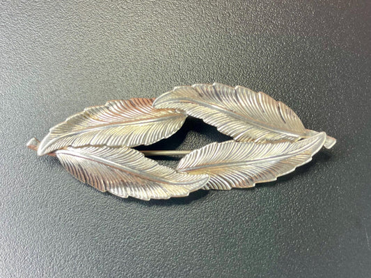 Sterling Silver Leaf Brooch