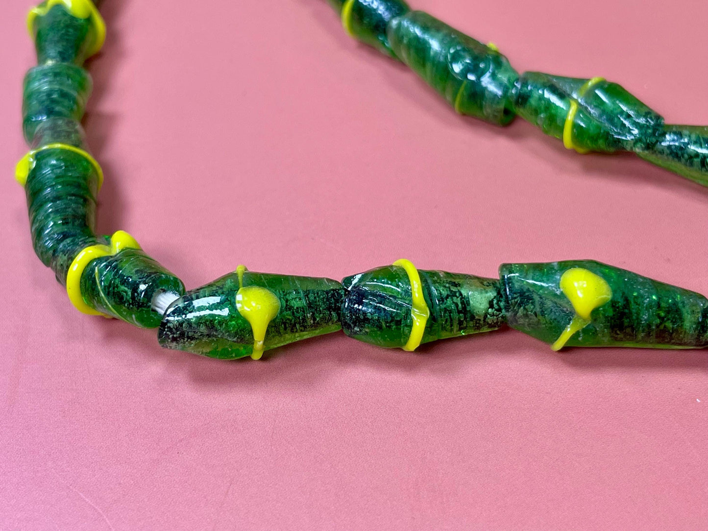31 inch Venetian Glass Bead Necklace