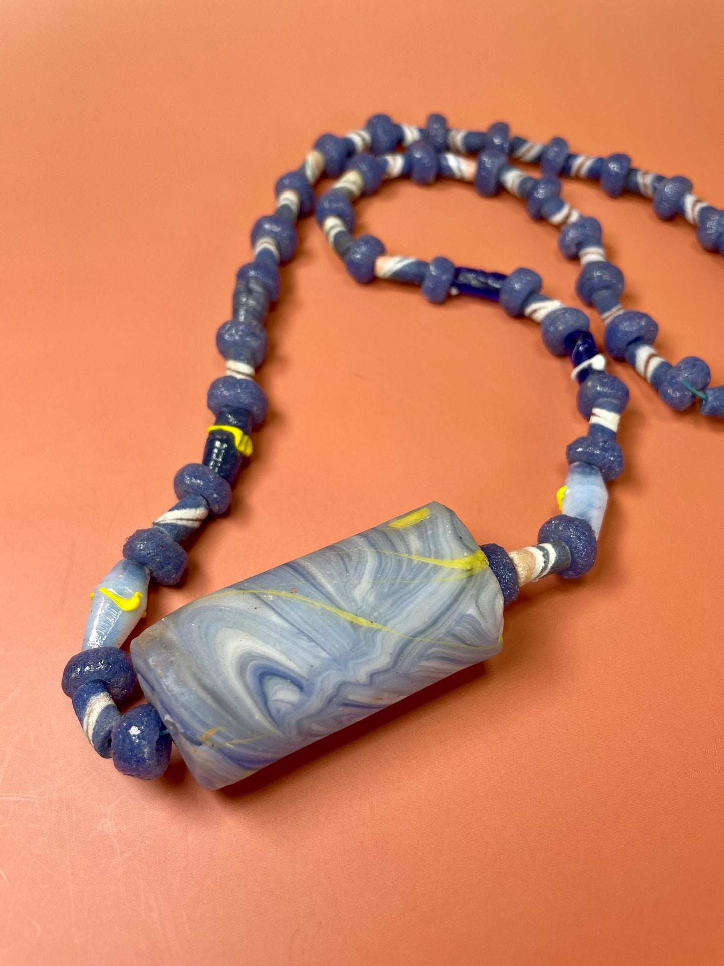 30 inch Venetian Glass Bead Necklace