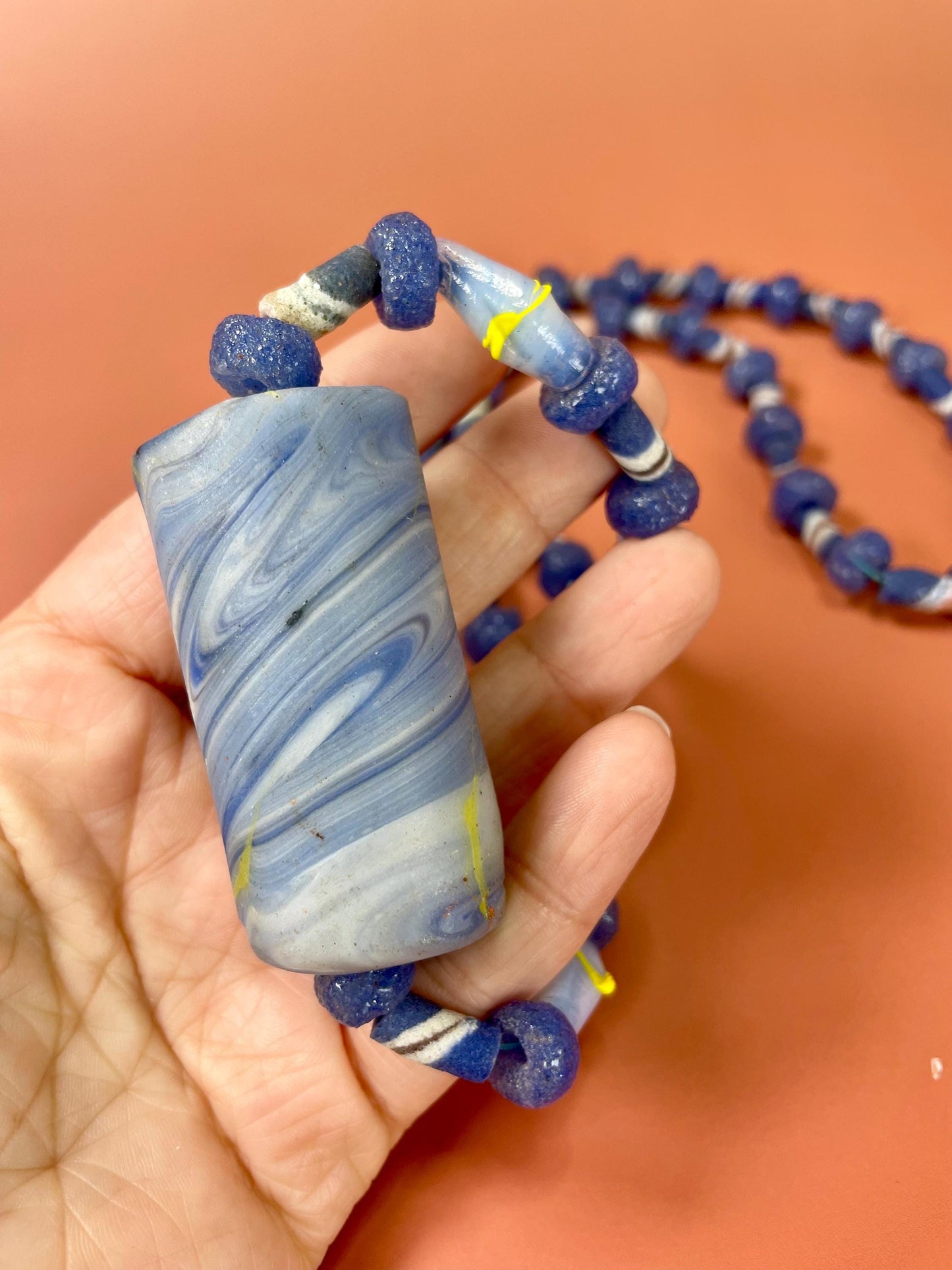 30 inch Venetian Glass Bead Necklace