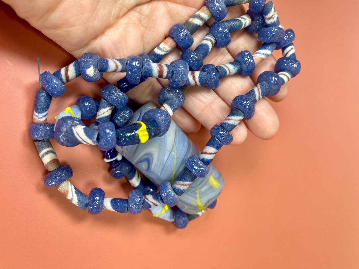 30 inch Venetian Glass Bead Necklace