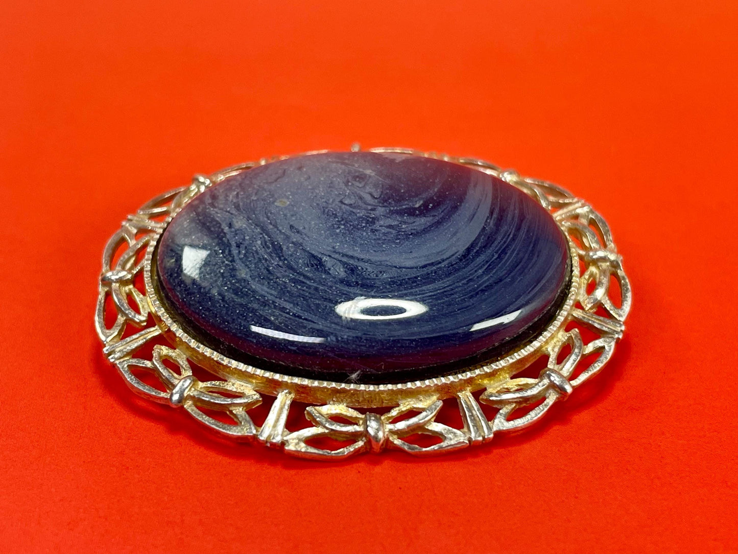 Stunning Sterling Silver and Stone Brooch