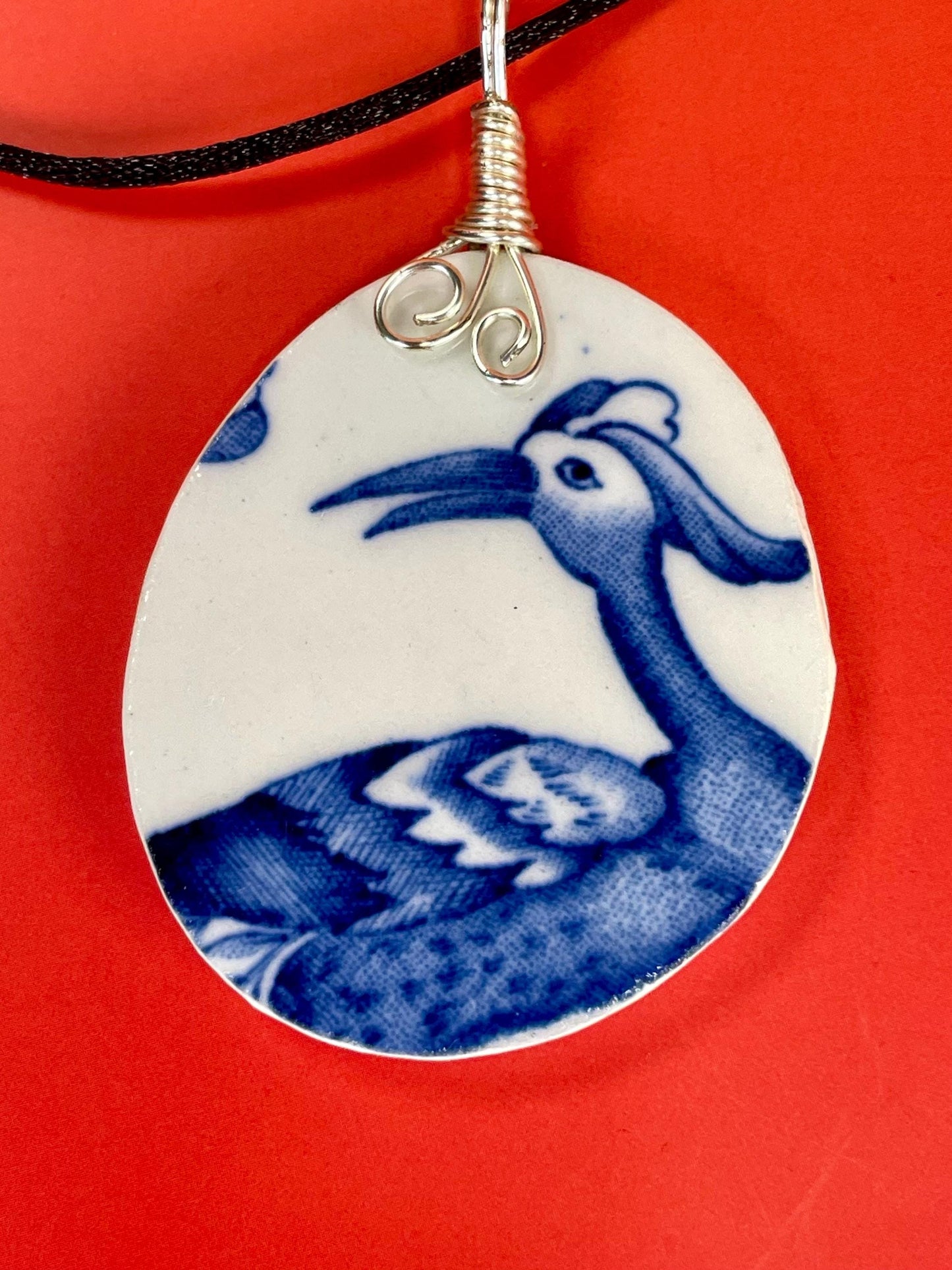 Lot of 2 Asian design Pendant Necklaces