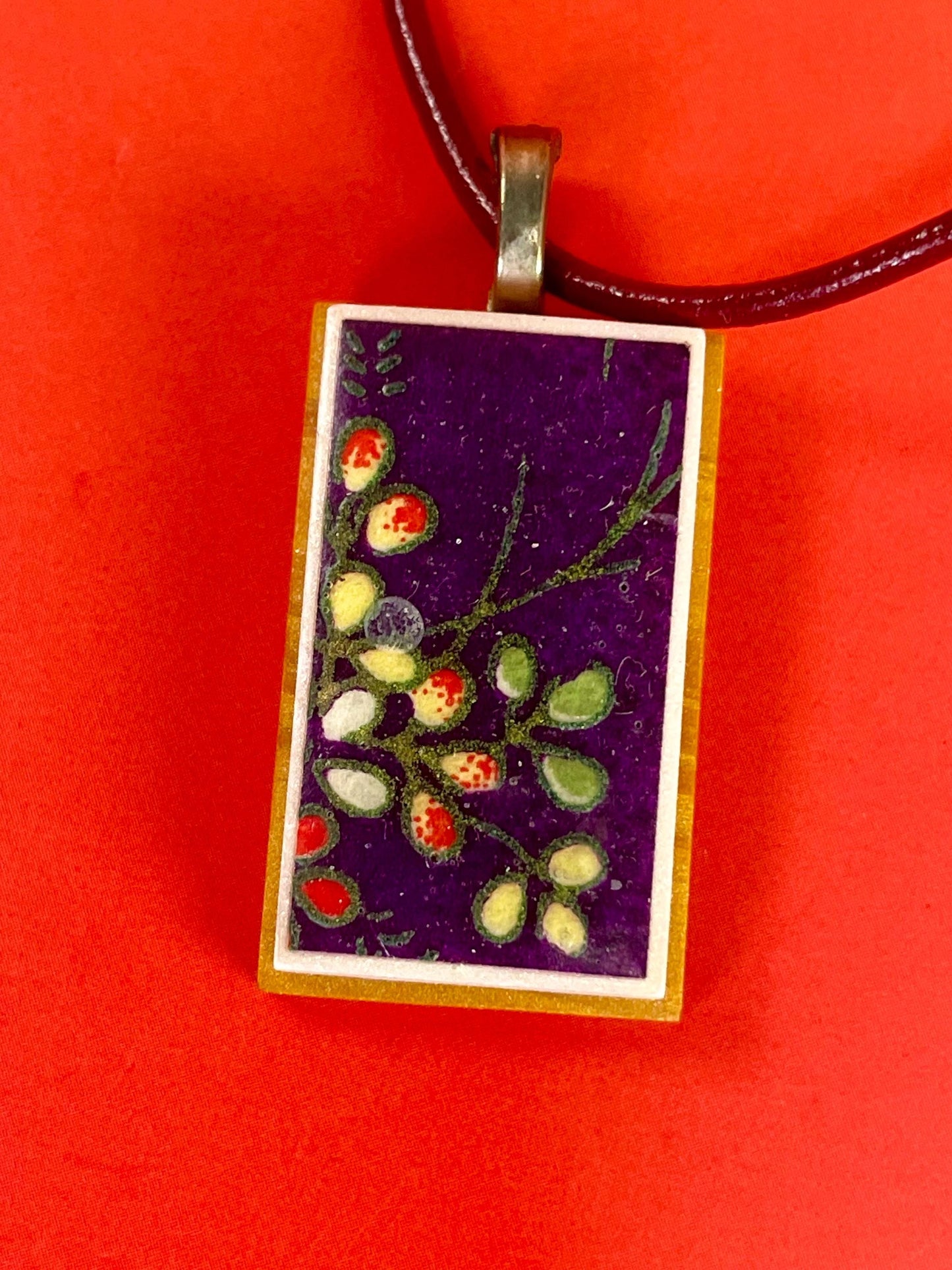 Lot of 2 Asian design Pendant Necklaces