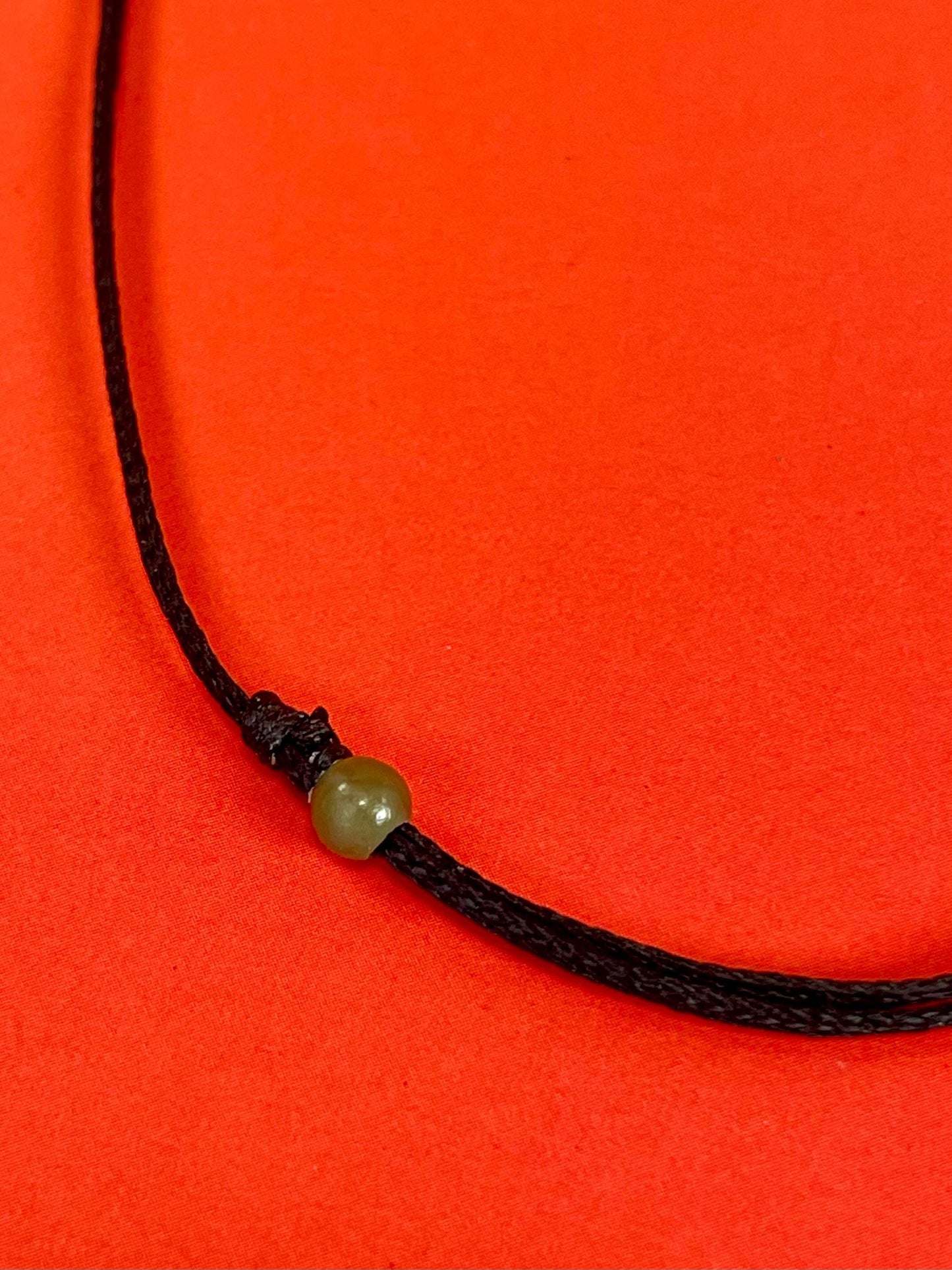 Charming Little Jade Stone pendant necklace - Adjustible