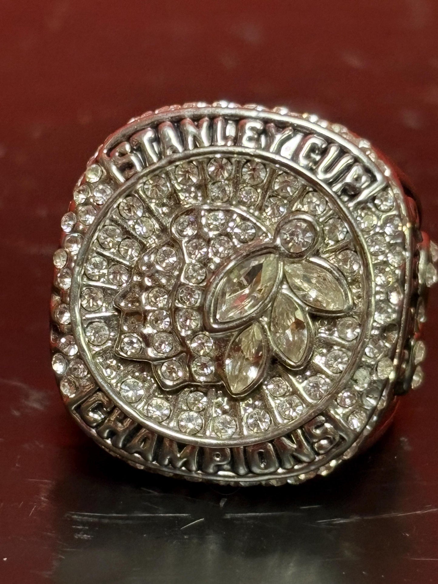 Amazing heavy NHL Chicago Blackhawks 2015 Stanley Cup ring  approximately size 11.5  wow   great gift