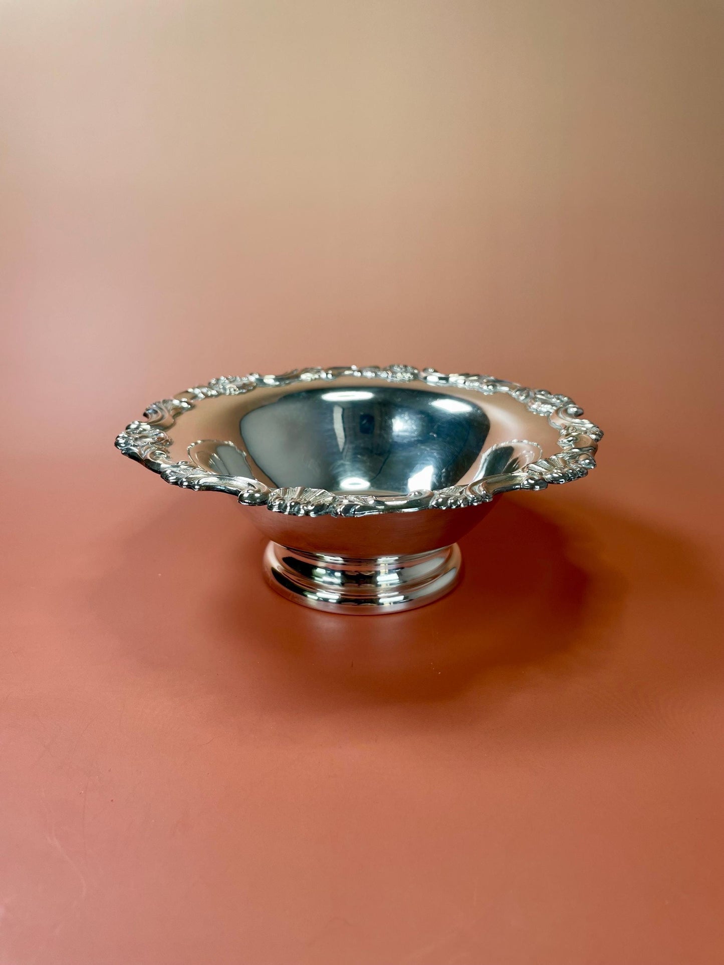 Lovely Silver Plated Serving Dish  6.5 inches