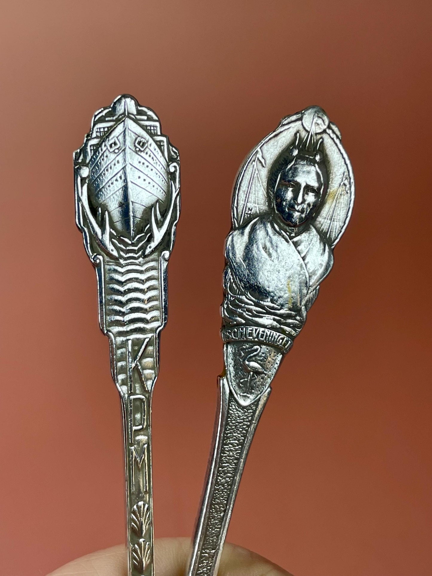 8 Silver Plated Collectors Spoons from The Netherlands