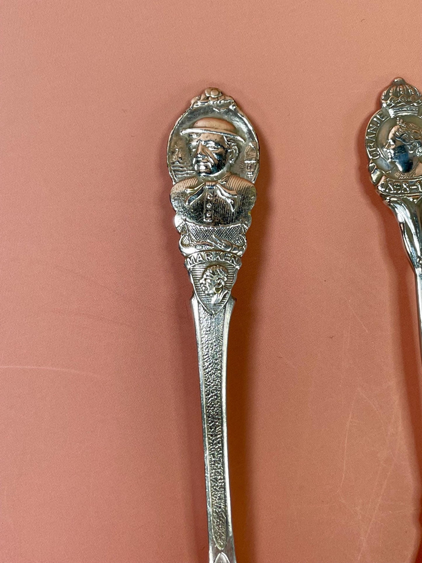 8 Silver Plated Collectors Spoons from The Netherlands