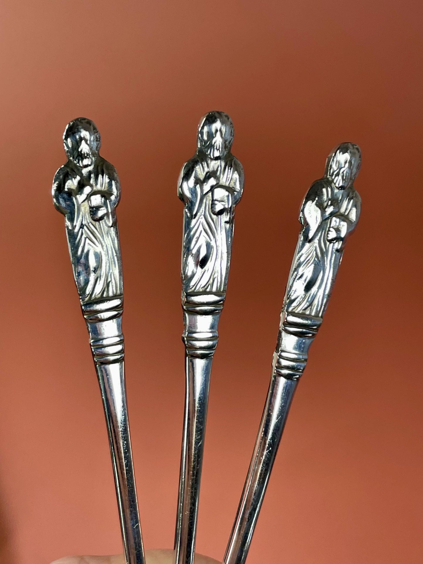 Silver-Plated Spoons Set  4.5 in  in Case