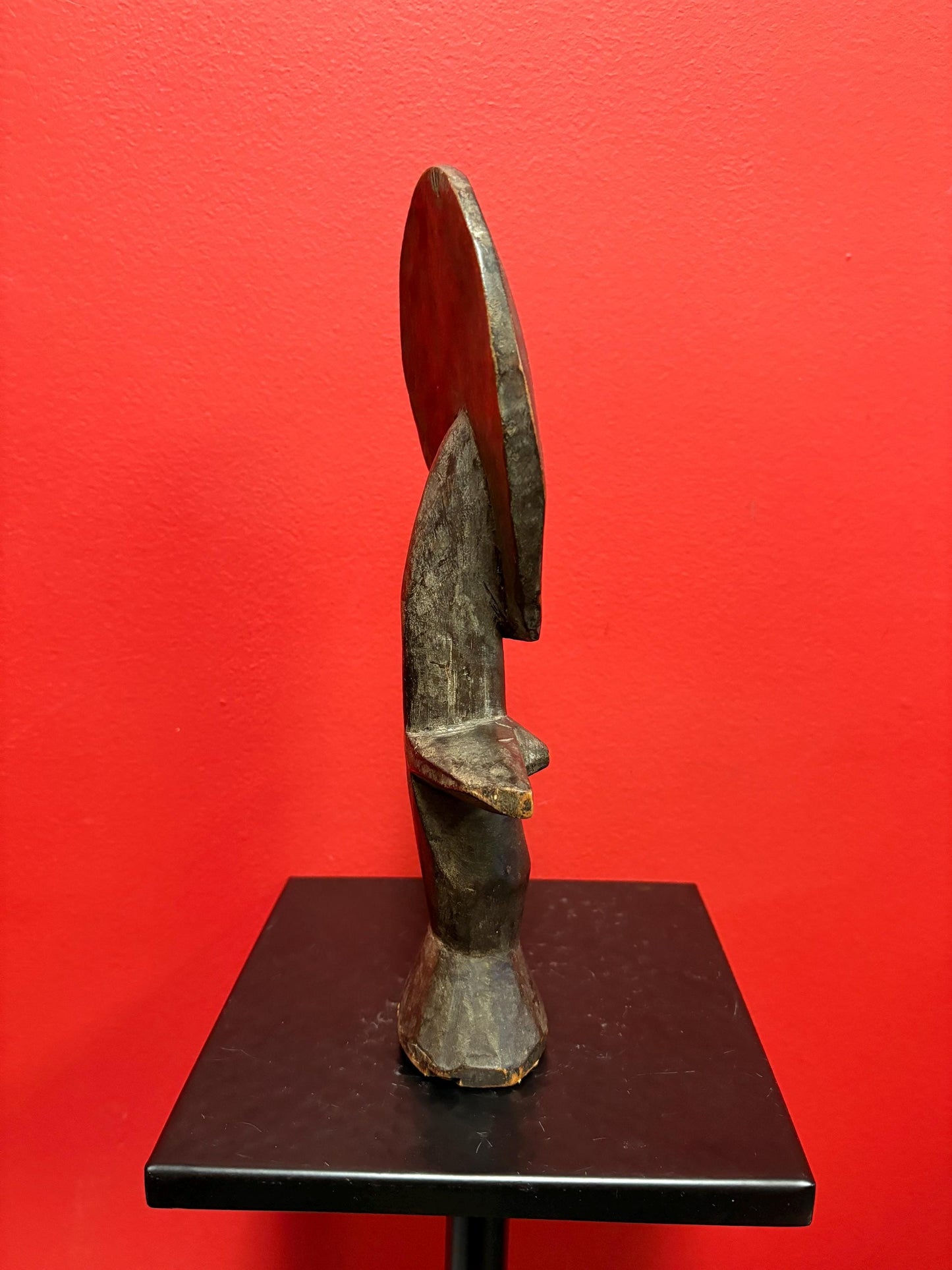 Beautiful African authentic Ashanti doll  11 inches high and a tribal beauty  nice patina  good antique condition