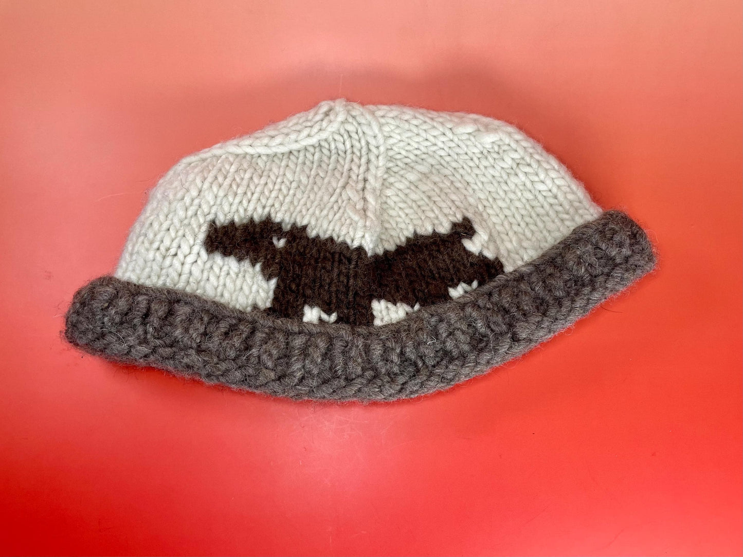 Hand Knit Cowichan Toque  Large size