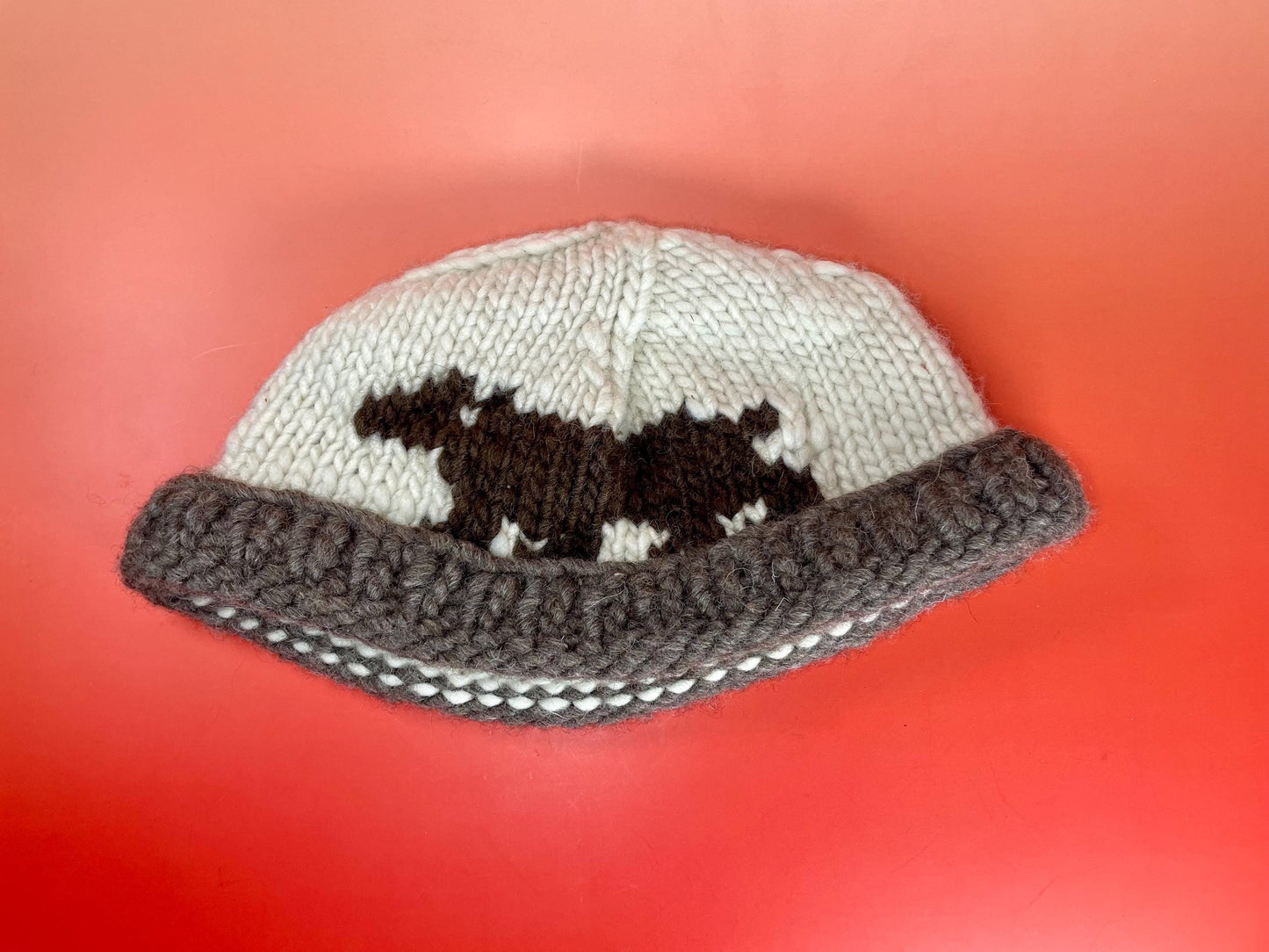 Hand Knit Cowichan Toque  Large size