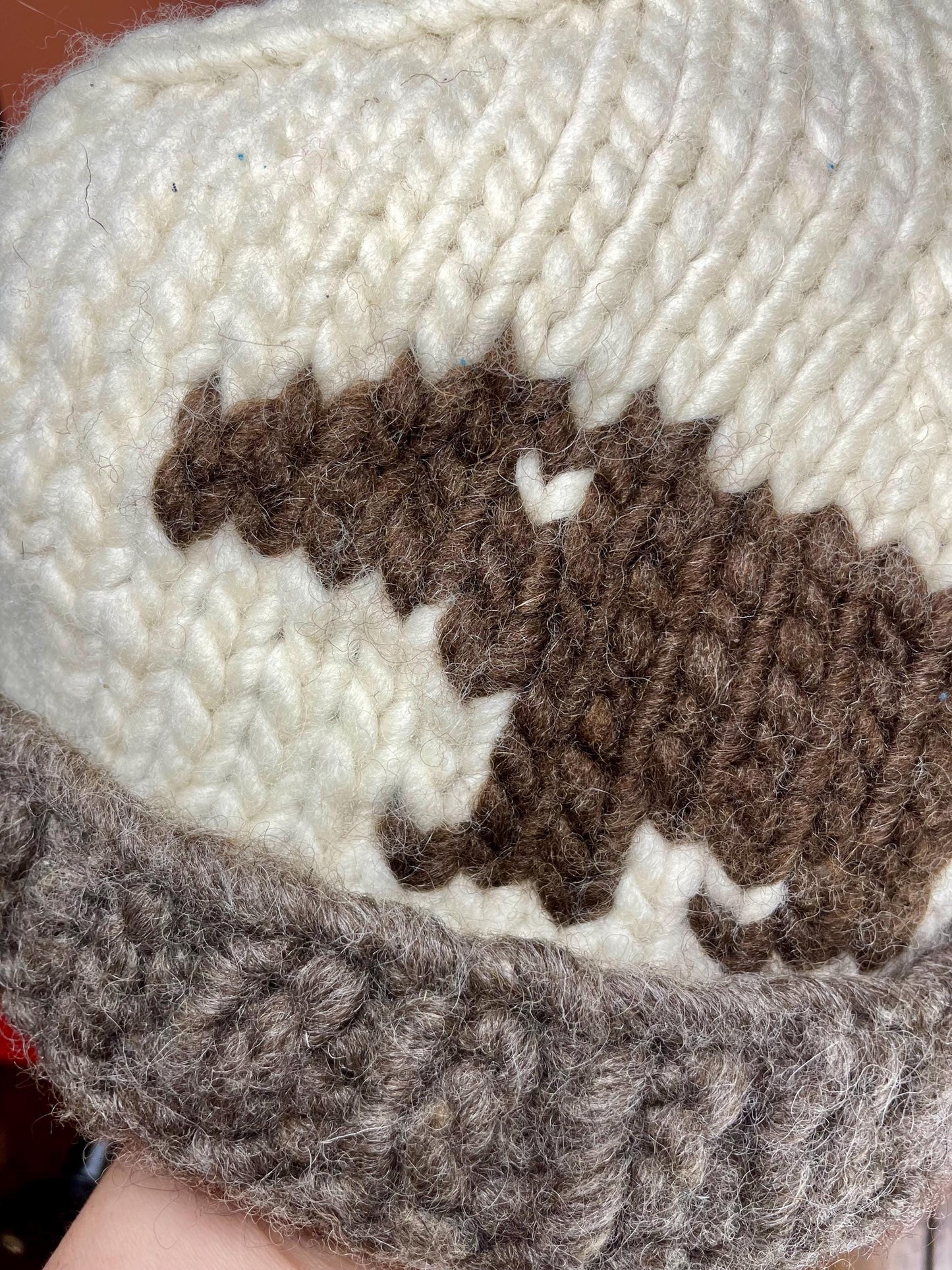 Hand Knit Cowichan Toque  Large size