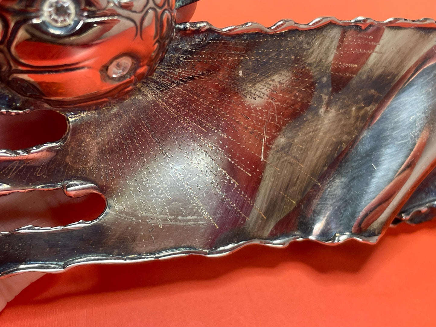 Approx 4.25 inch wide x 3 inch high Cool Brutalist Brooch  1950s