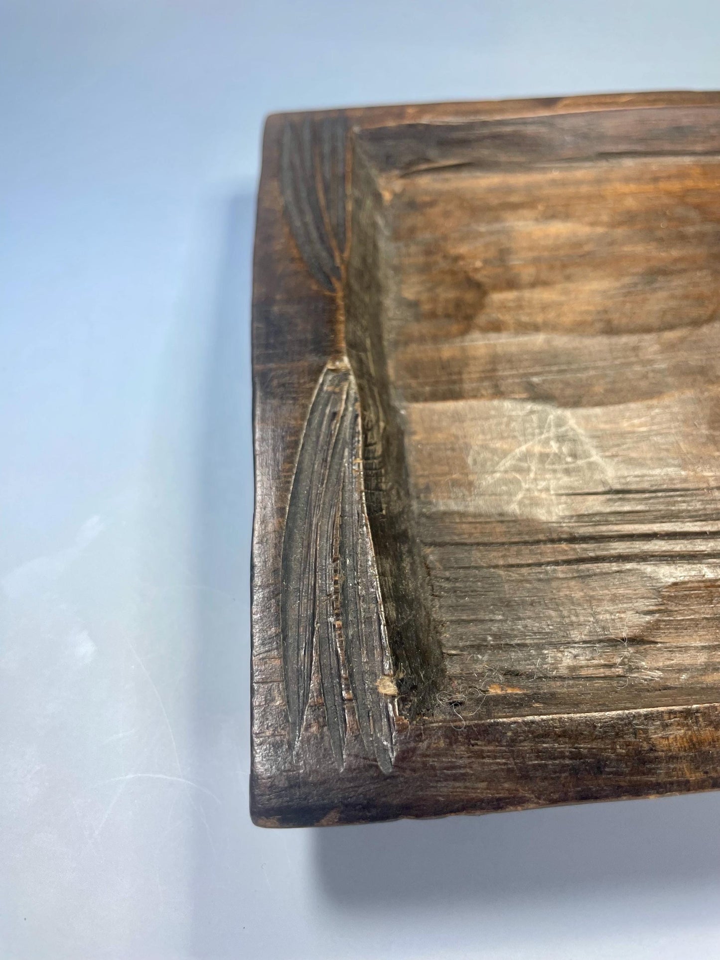 Ver Cool Old Hand-Carved African Wooden Tray